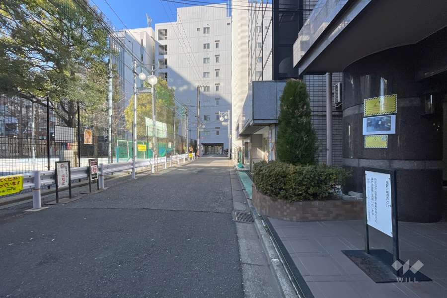 敷地南側の前面道路　