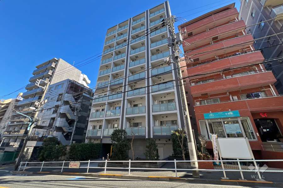 グローリオ新宿夏目坂の外観（北西側から）