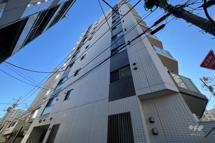 グローリオ新宿夏目坂の外観（北西側から）