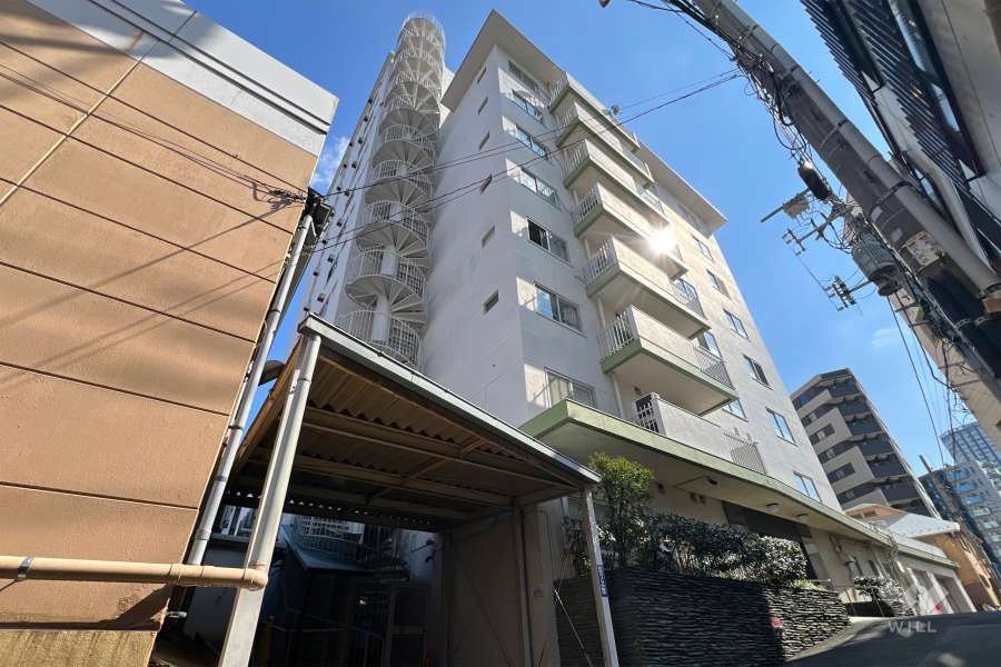 牛込ハイマンションの外観（北西側から）
