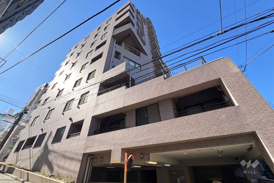 スヴェニール早稲田夏目坂の外観（北東側から）