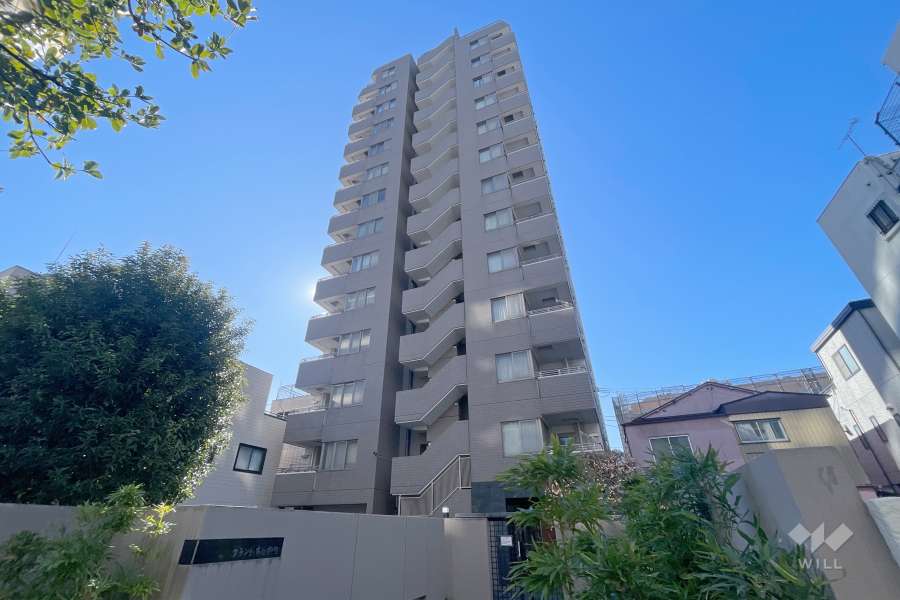 グランディ市谷柳町の外観（北西側から）