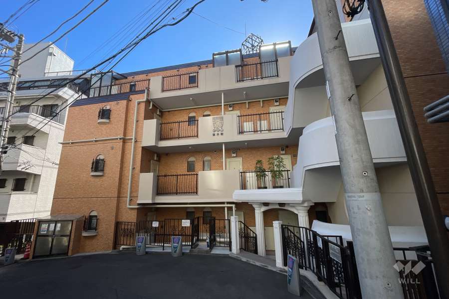 キャッスルマンション荒木町の外観（北西側から）