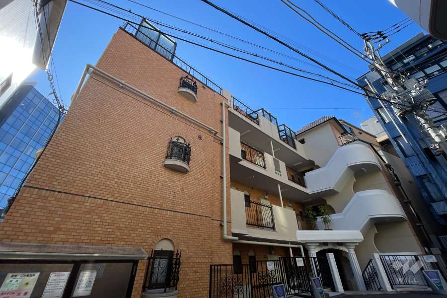 キャッスルマンション荒木町の外観（北東側から）