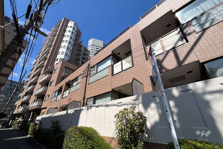 フリーディオ四谷三丁目の外観（南東側から）