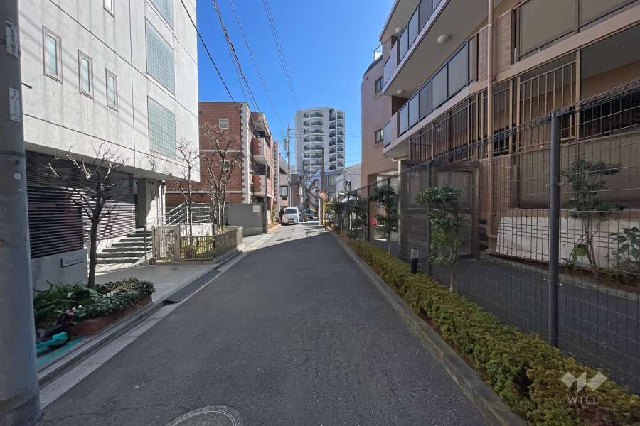 敷地南側の前面道路