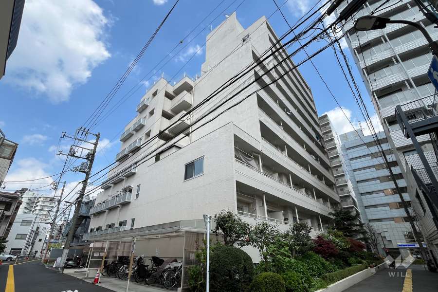 早稲田永谷マンションの外観（南西側から）