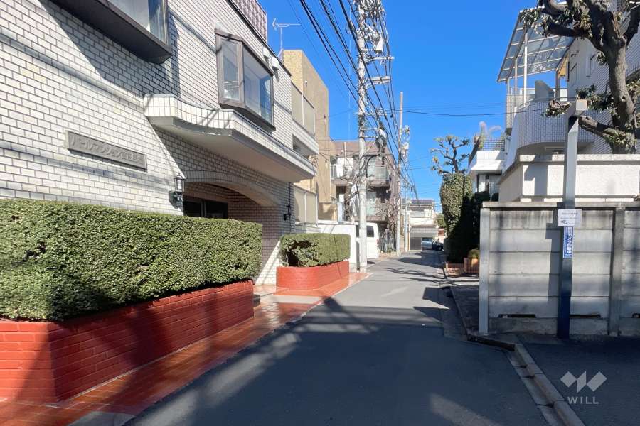 敷地東側の前面道路