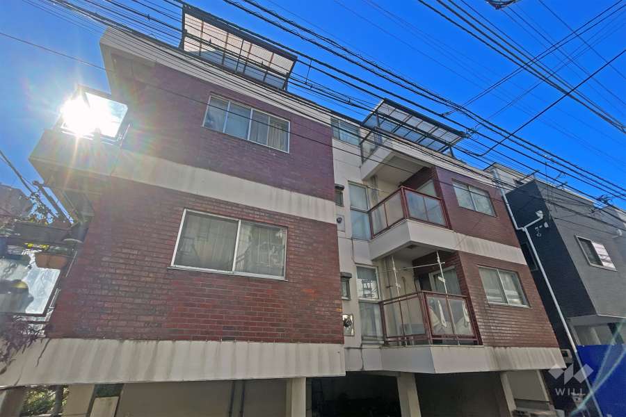 タピオラマンション高田馬場の外観（北東側から）