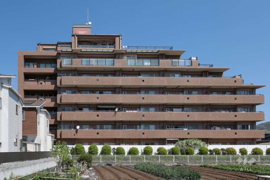 セレッソコート宝塚グランシアの外観（南側から）