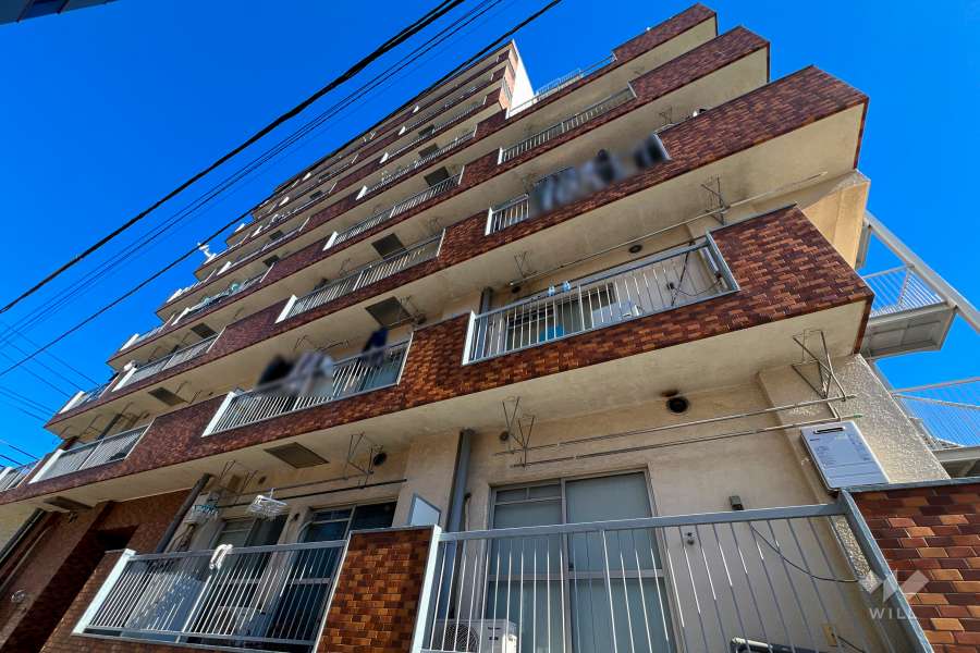 ライオンズマンション高田馬場の外観（南西側から）