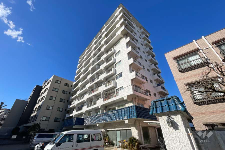 マンションヴィップ落合の外観（南東側から）