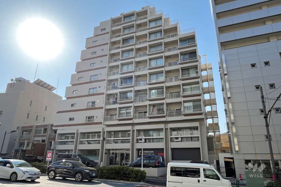 メゾンドール高田馬場の外観（東側から）