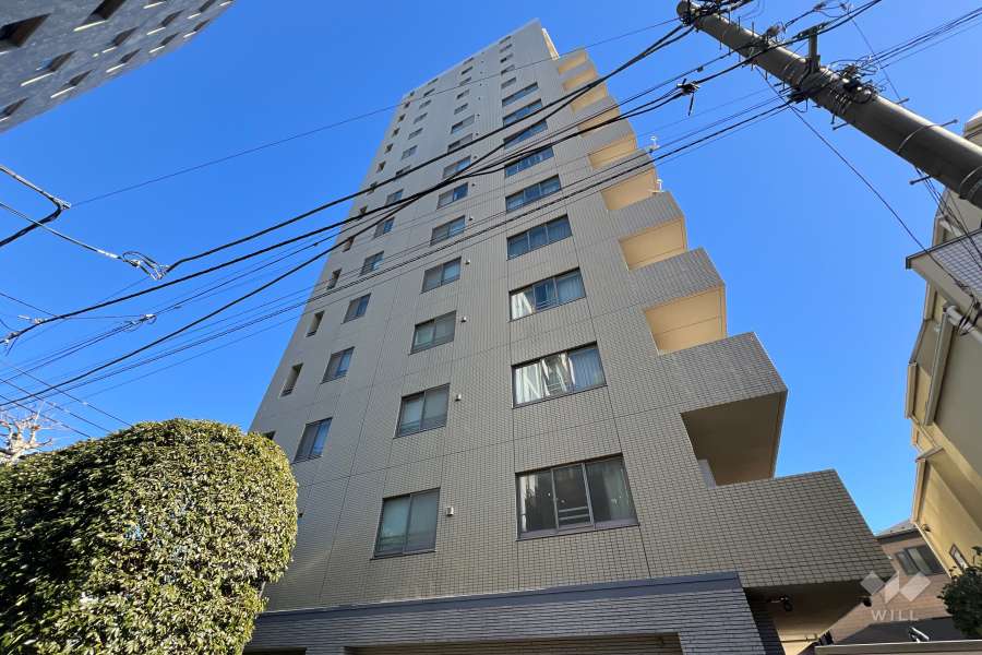 高田馬場四丁目パークホームズの外観（南西側から）