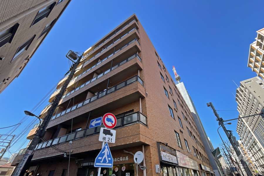 ニュー信濃町ハイツの外観(南東側から)