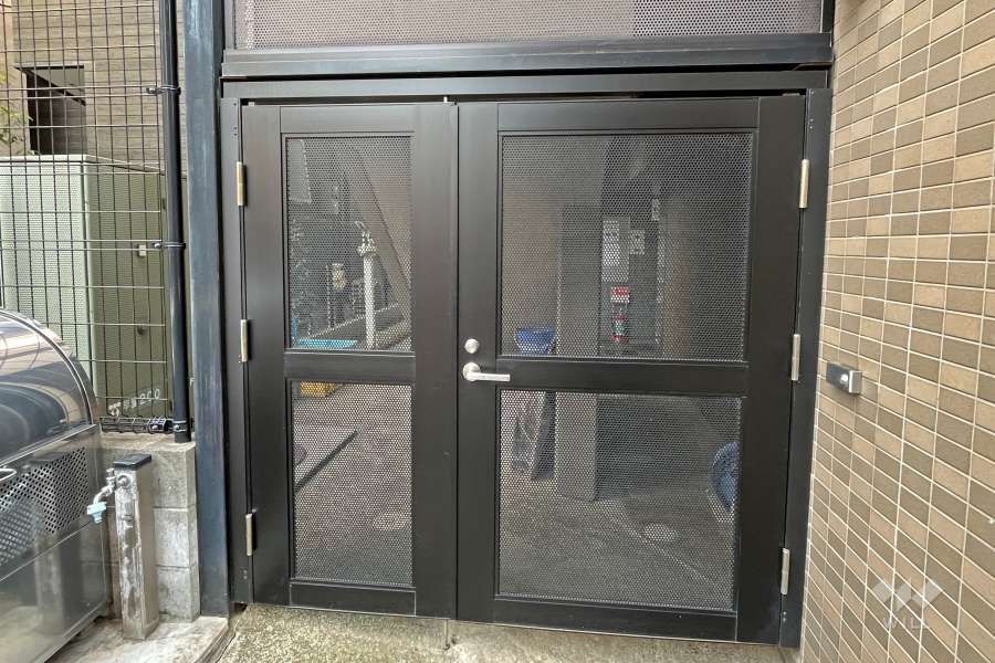 駐輪場の出入り口