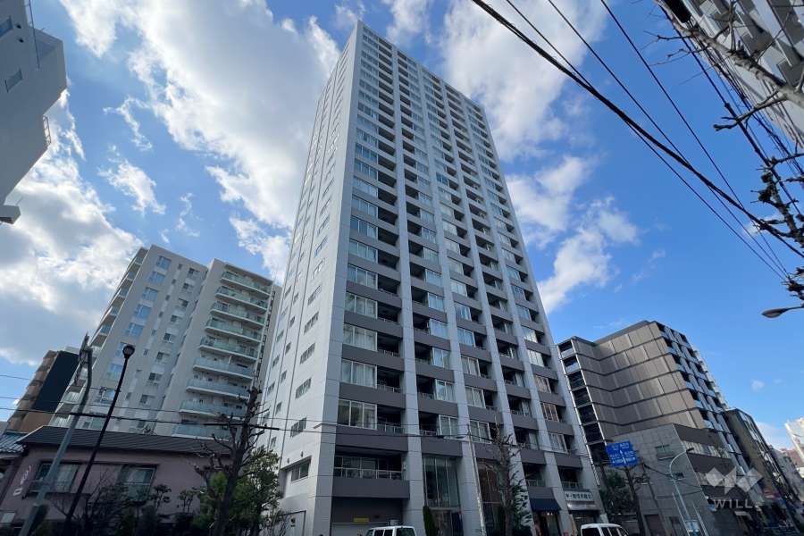 新宿山吹アインスタワーの外観（南東側から）