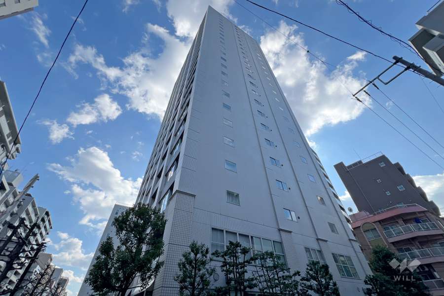 新宿山吹アインスタワーの外観（北東側から）