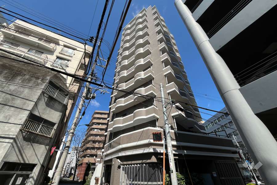 藤和シティホームズ神楽坂の外観（南側から）