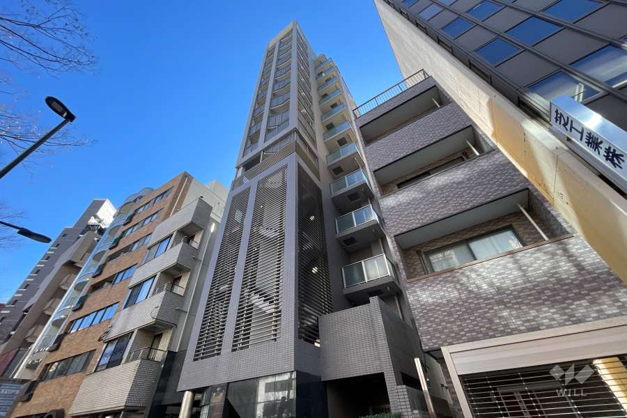 イトーピア神楽坂の外観（北西側から）