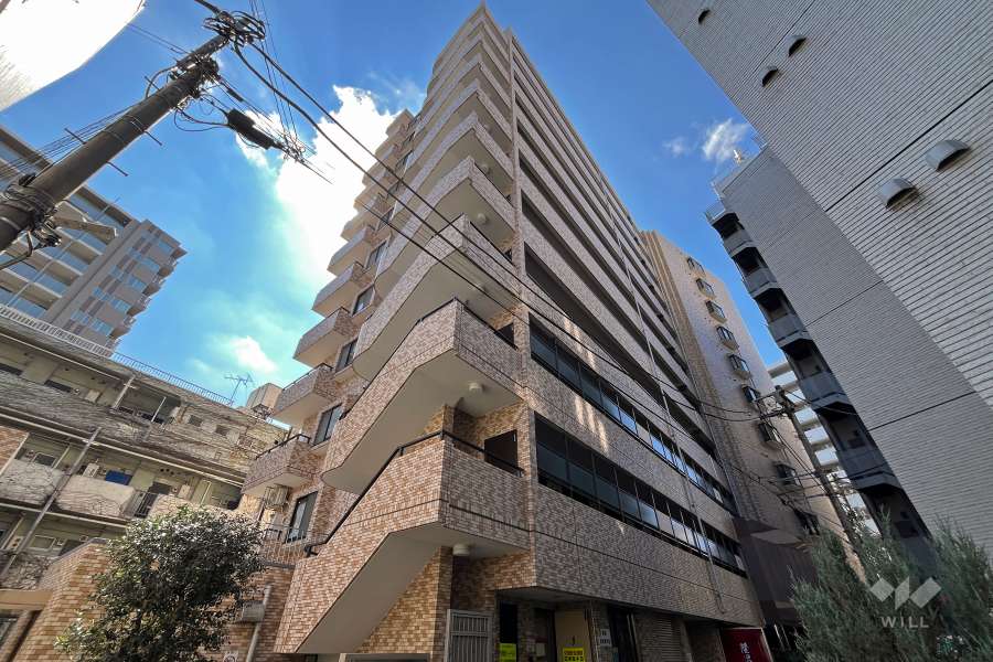 ライオンズマンション山吹町の外観（北東側から）