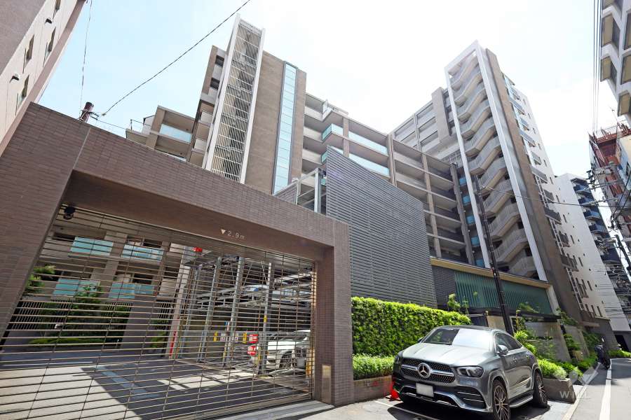 ザ・パークハウス山吹神楽坂の外観（北東側から）