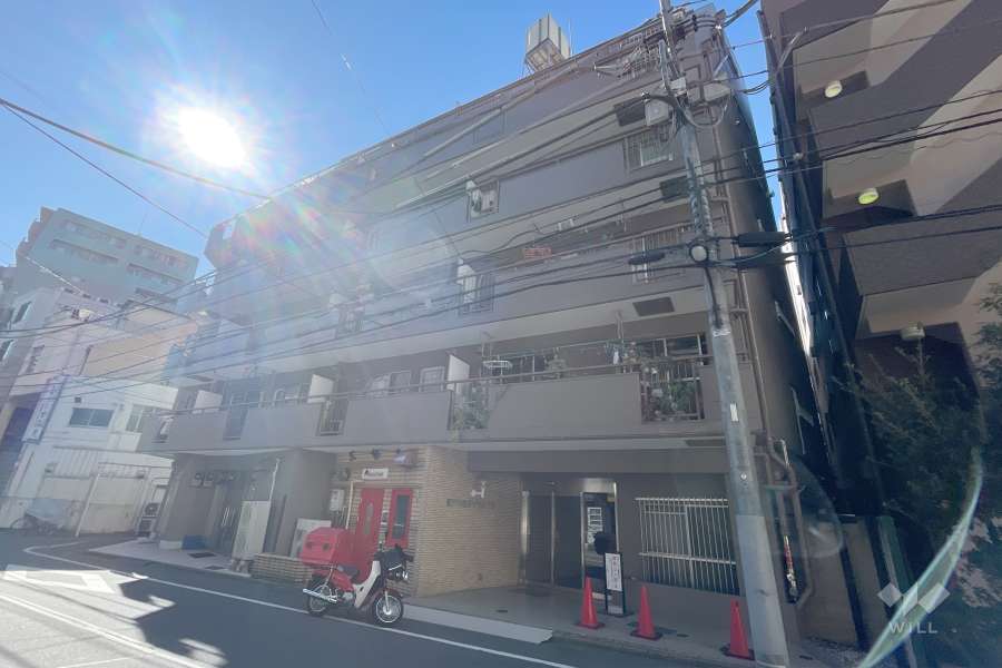 江戸川橋ダイヤハイツの外観（北東側から）