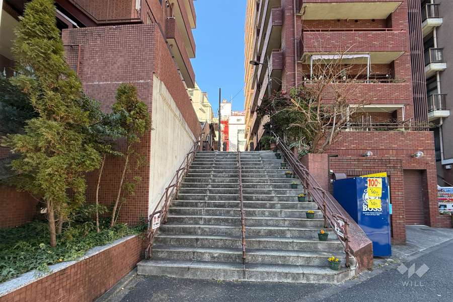 敷地北側の前面道路