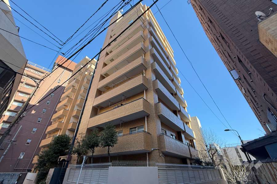 ダイアパレス御苑前の外観（南西側から）