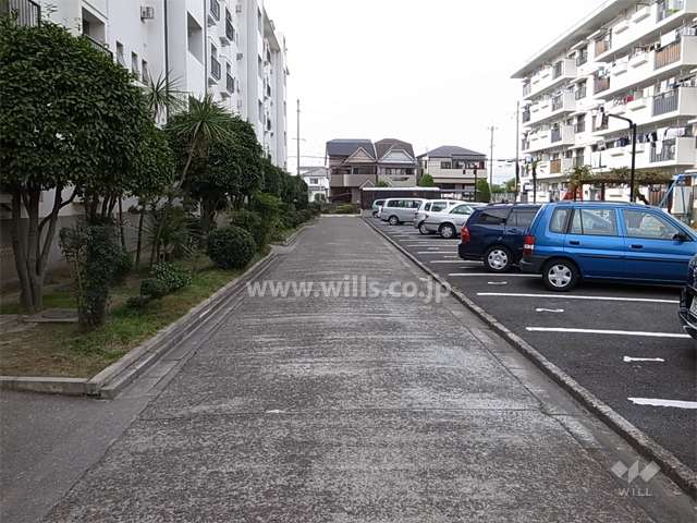 平面の敷地内駐車場