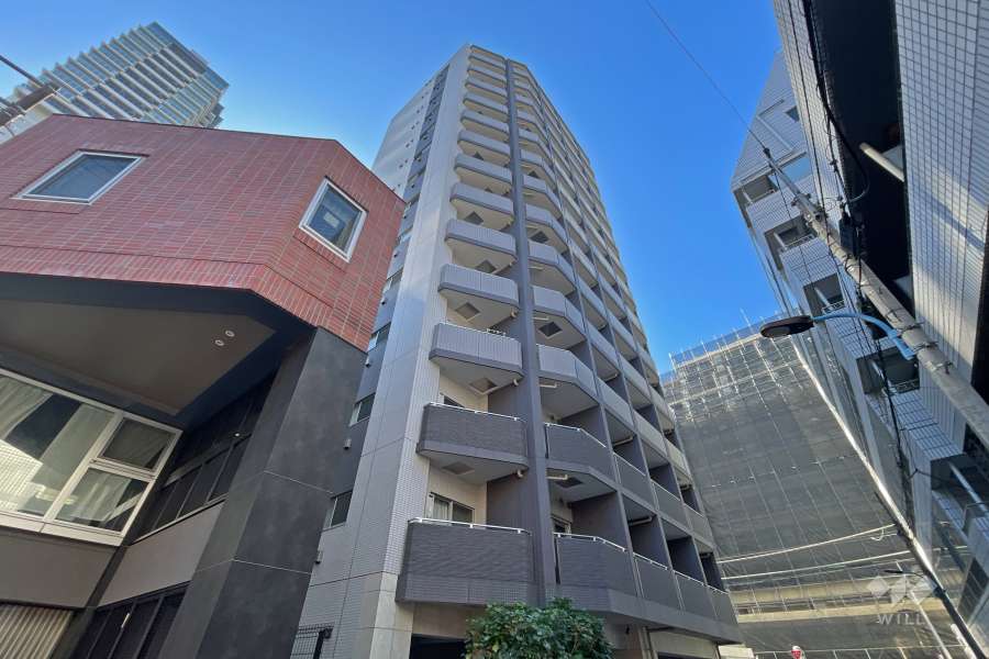 ジェノヴィア新宿御苑グリーンヴェールの外観（北東側から）