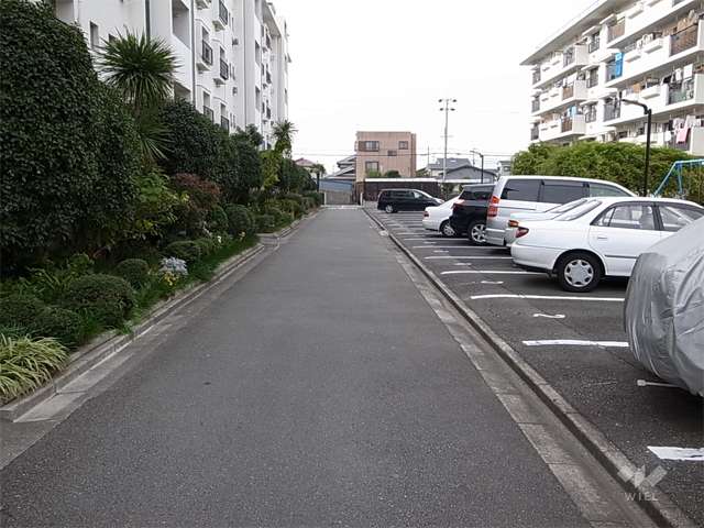 平面の敷地内駐車場
