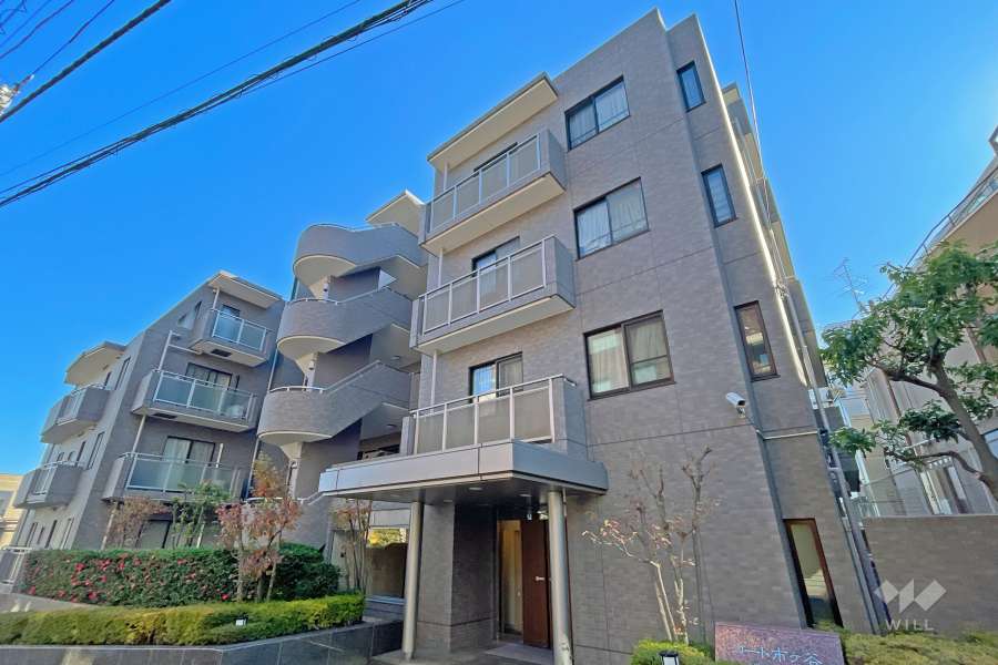 コート市ヶ谷の外観（南西側から）