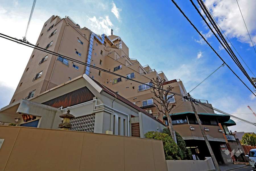 市ヶ谷左内坂ハイムの外観（北東側から）