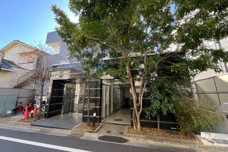 ダイナシティ市谷仲之町の外観（北側から）