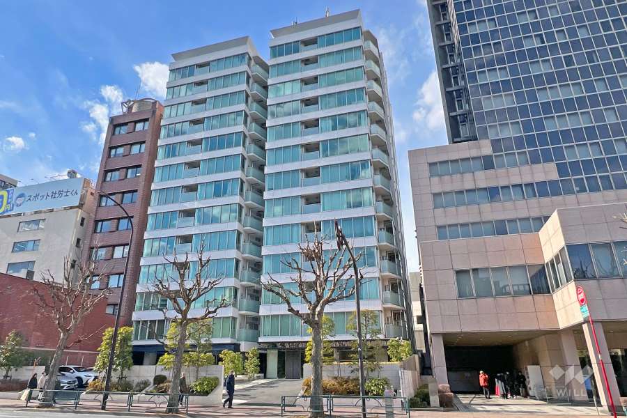 ブランズ市谷田町の外観（東側から）