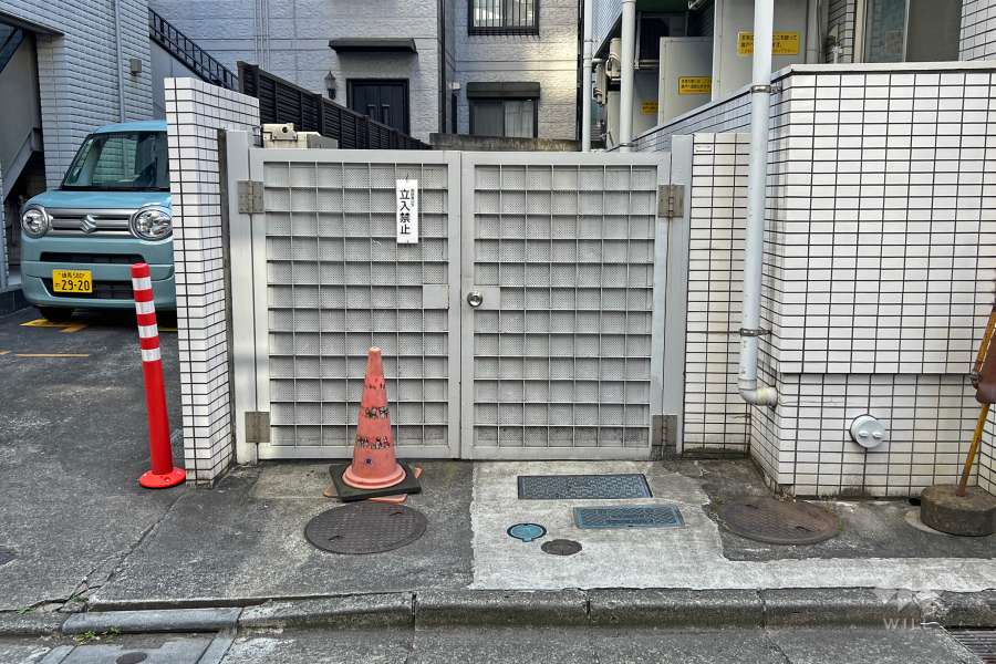 駐輪場の出入り口