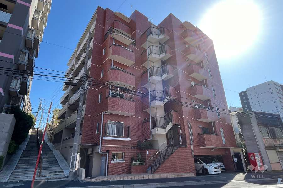 ゾンネンハイム牛込の外観（北西側から）