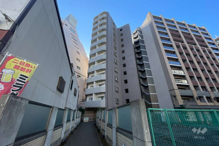 日神デュオステージ新宿若松町の外観（北側から）