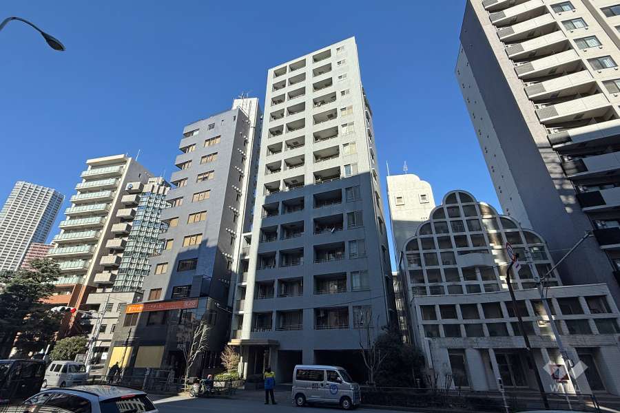 アビテ曙橋の外観（南東側から）