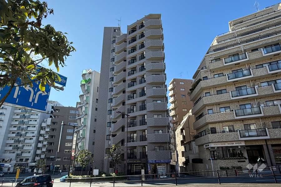 ビクトリアハイム市ヶ谷の外観（北西側から）