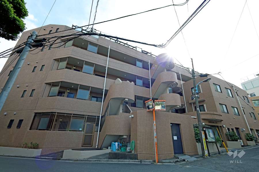 マートルコート下落合の外観（北側から）