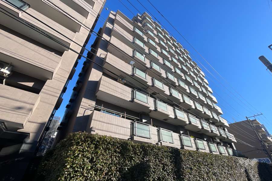 レクセル下落合第1の外観（南西側から）