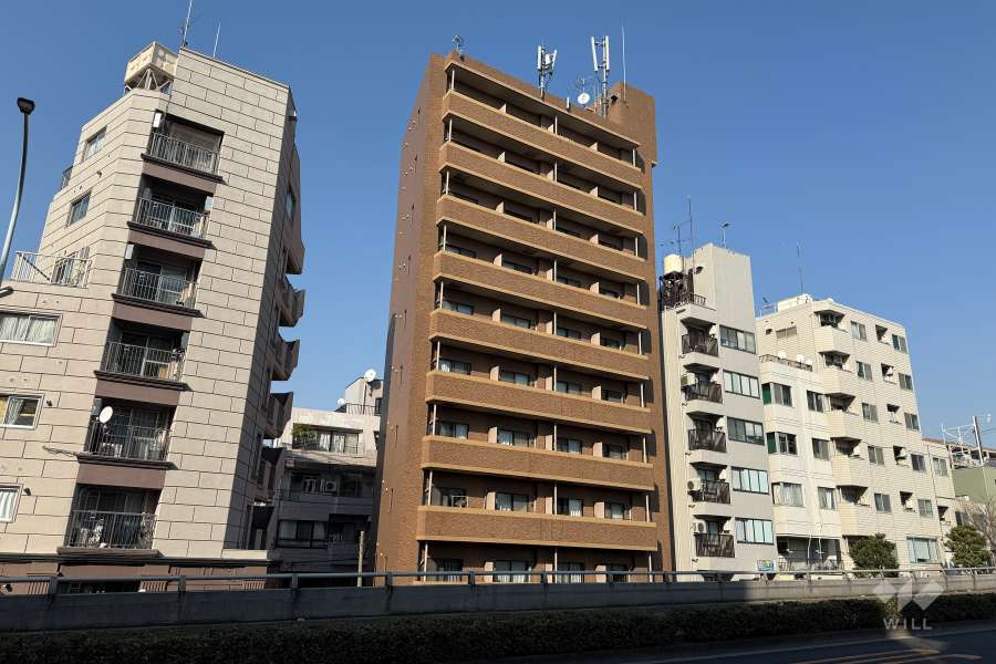 フェニックス新宿7丁目の外観（南西側から）