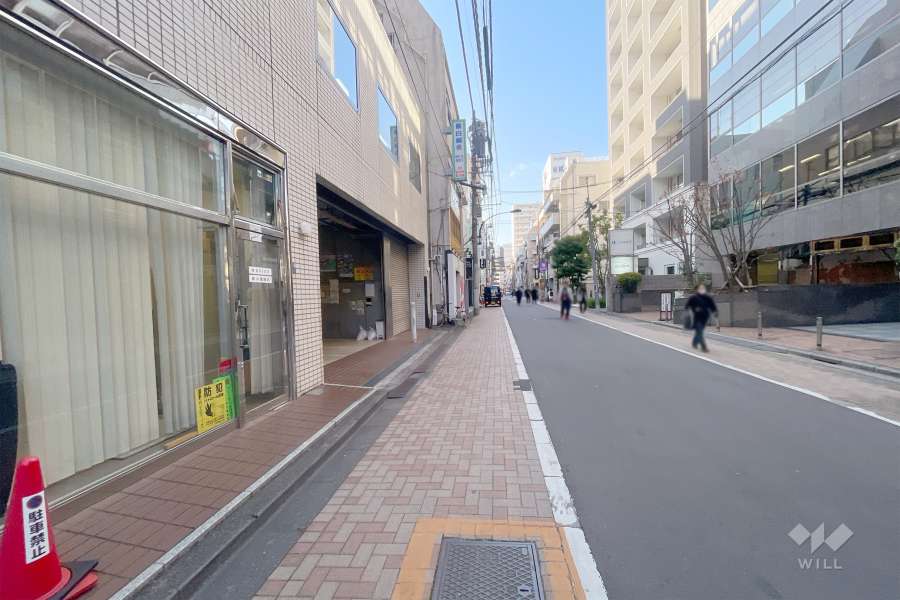 敷地北側の前面道路（東側から）