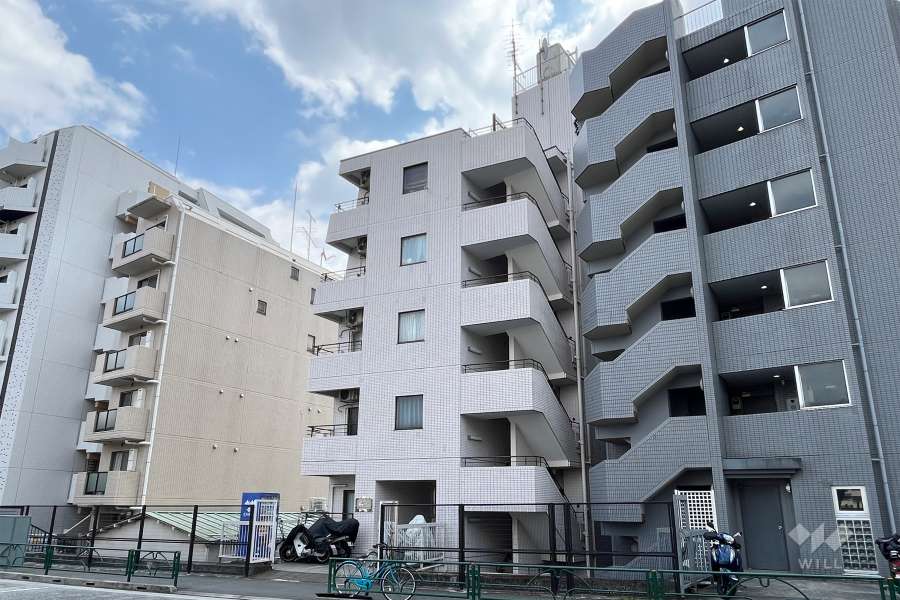 菱和パレス新宿7丁目の外観（北西側から）