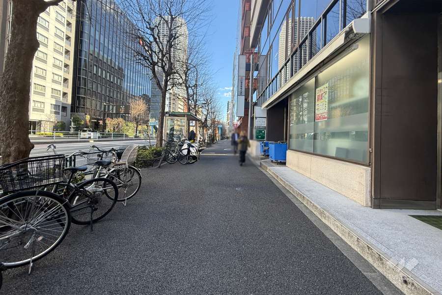 敷地北側の前面道路