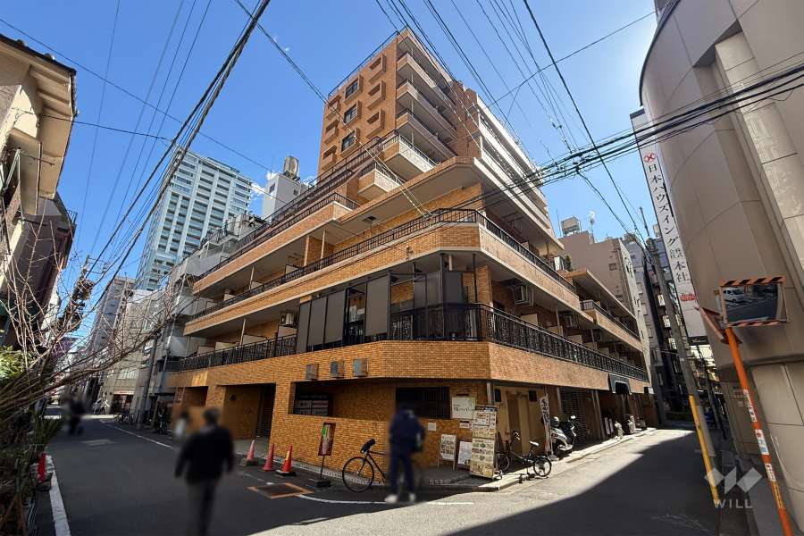 ダイアパレス新宿1丁目の外観（北西側から）
