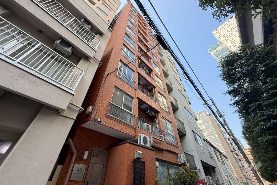 ライオンズマンション新宿の外観（南東側から）