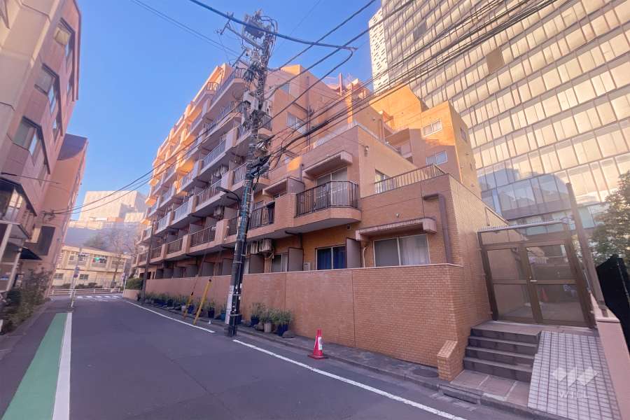 ライオンズガーデン新宿の外観（北東側から）